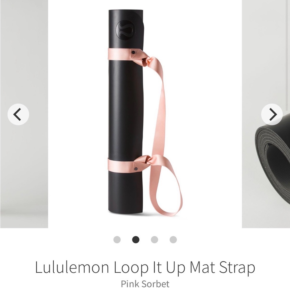 lululemon athletica Pink Sorbet Loop It Up Mat Strap